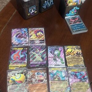 Pokemon Official TCG 235 Card Lot 20 Rares + 10 ultra Rares IR EX V STAR VMAX